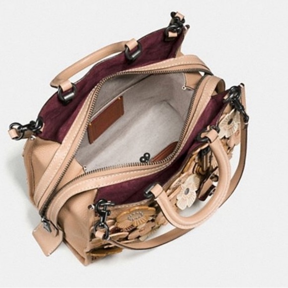 Coach Rouge 30 Tea Rose Tan Leather Bag - Picture 3 of 16